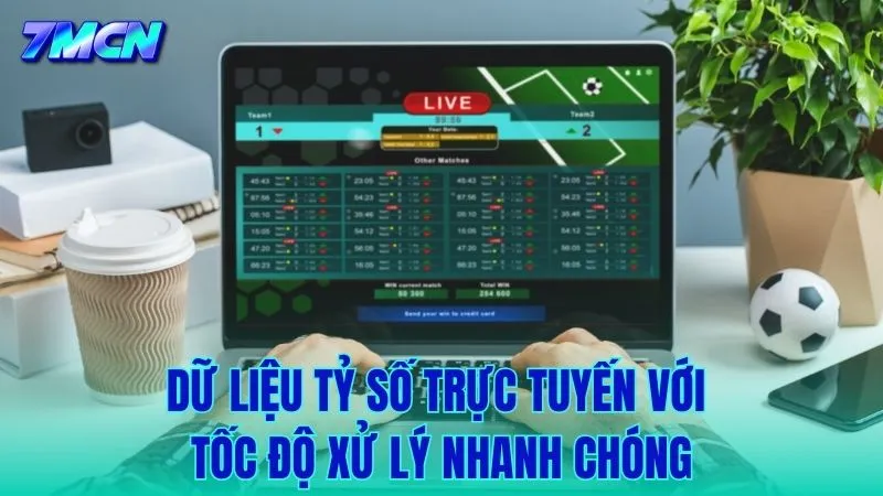 Cập nhật tỷ số trực tuyến với độ trễ gần như bằng không